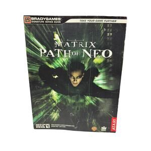 Matrix Path Of Neo Brady Signature Strategy Guide Playstation 2 Xbox PC + Poster